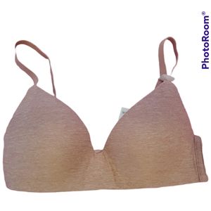 LA SENZA Beige Pink Wireless Push Up Bra - Size XS, 32A